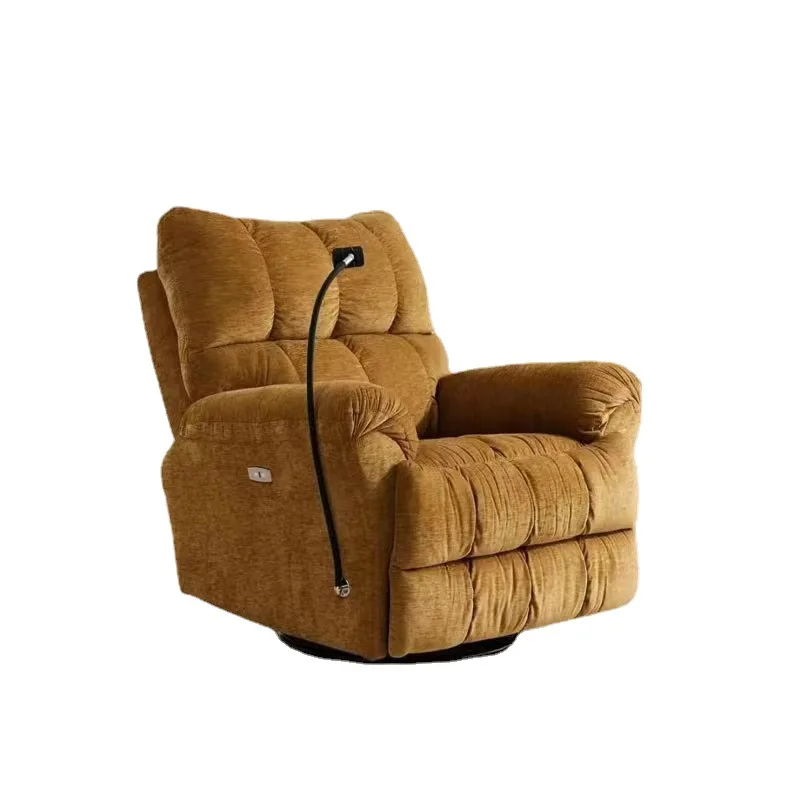 sdModern Leisure Electric Massage Chair Space Capsule Reclining Cloud Sofa Tofu Block Grid Design Fabric Metal Modular&