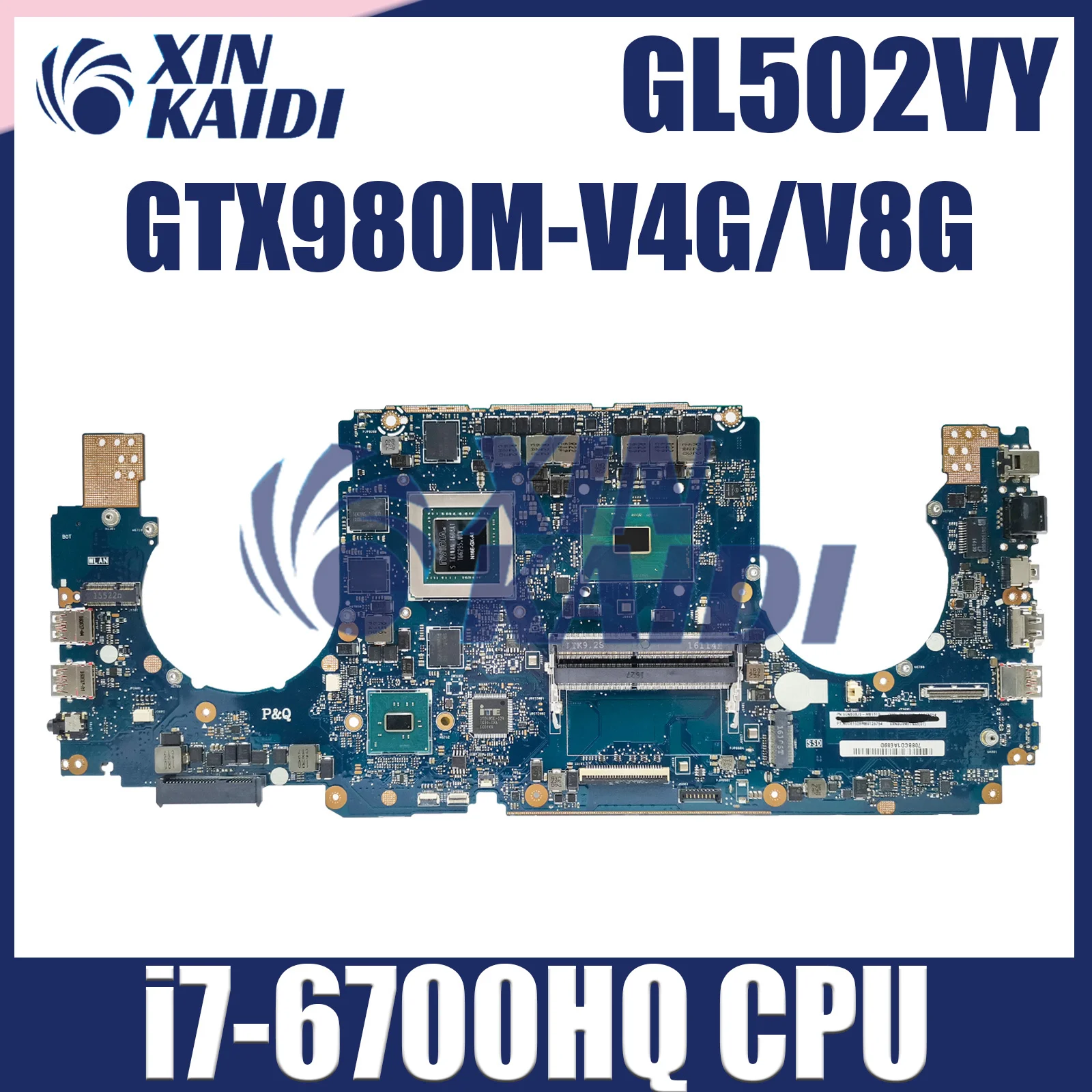 Laptop Motherboard For ASUS GL502VY GL502V GL502 Mainboard I7-6700HQ GTX980M-8G/4G Notebook Mainboard DDR4