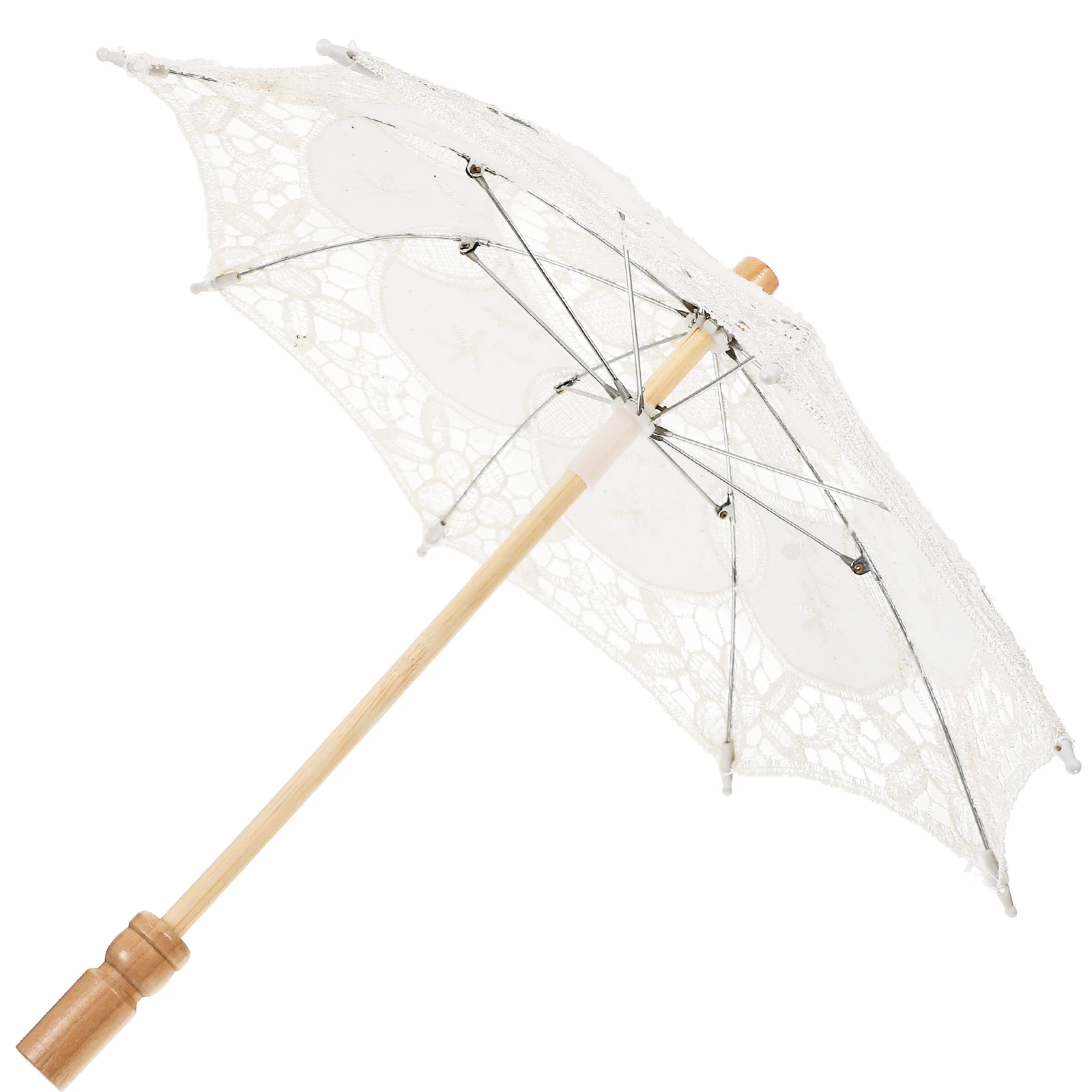 

Lace Umbrella Photo Prop Parasol Kids White Cotton Medium Size 51205 19 Stage Performance Childlike Fun Elegant Atmosphere