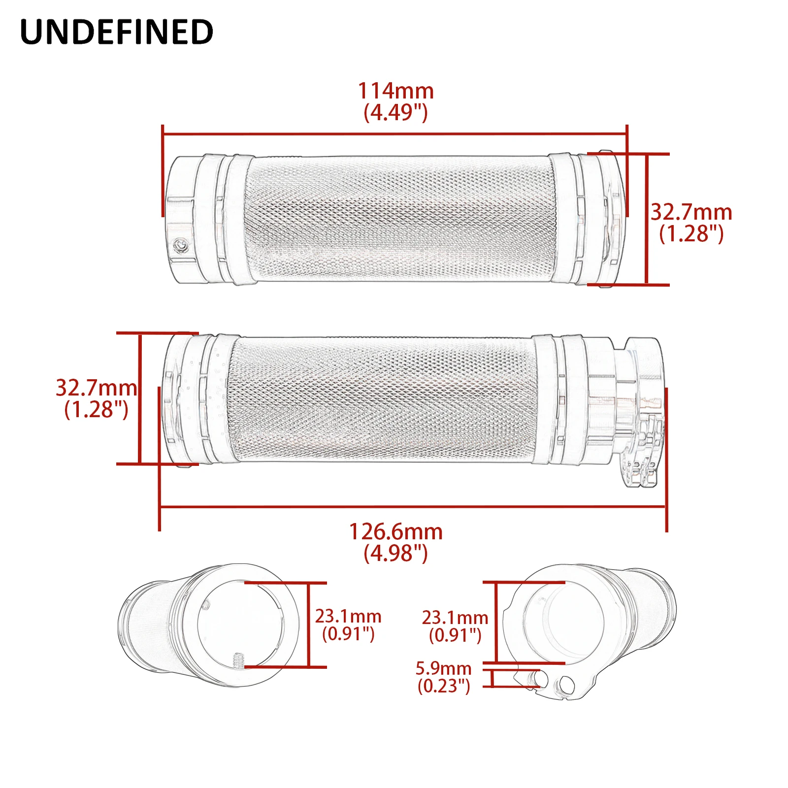 Motorcycle Grips 22mm Handle Bar Grips for Harley Street 500 XG500 750 XG750 15-22 for Honda Kawasaki Yamaha Suzuki Ducati BMW