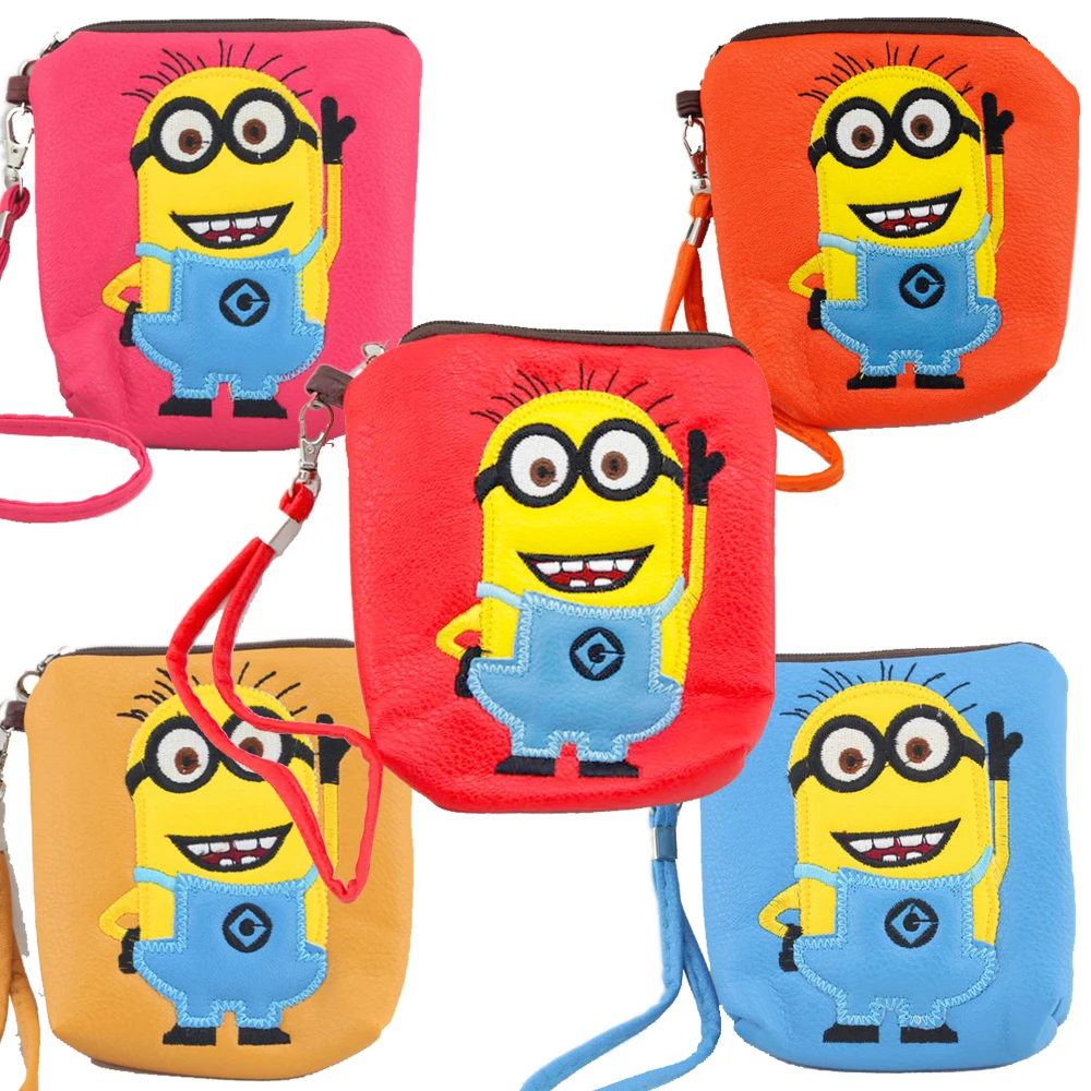 

Despicable Me Minion 5" Purse Bag , Minions Cartoon Game Satchel Watch Coin Pocket Ｍovie Kevin Change Zero money Bags Film Doll