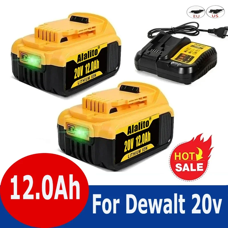 

Genuine 18V/20 Volt MAX 12.0Ah DCB200 Replacement Li-ion Battery for DeWalt DCB205 DCB201 DCB203 Power Tool Batteries