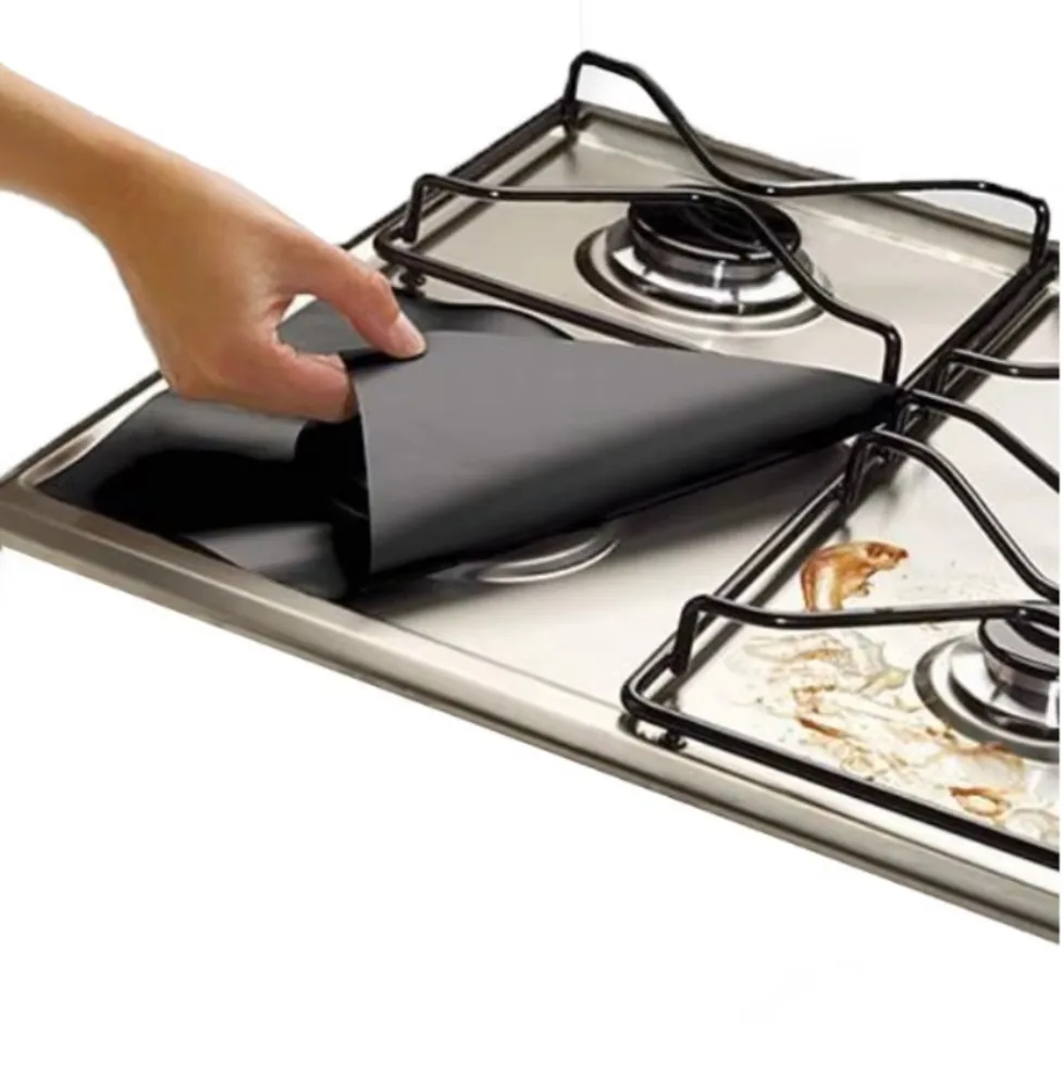 Gas Stove Oil-proof Washable Cleaning Pad Cooking Stove Surface Protection Anti-fouling Anti-high Temperature Pad 1pcs