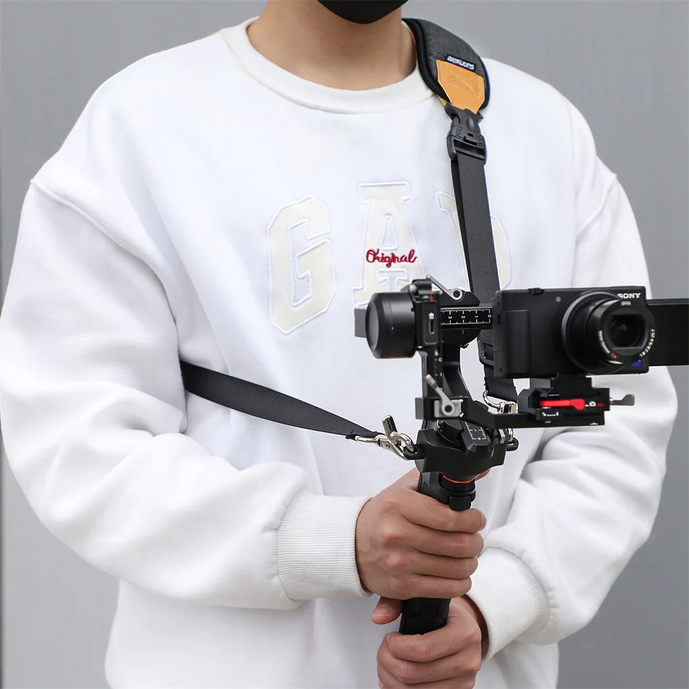 Adjustable Lanyard Sling Belt Neck Strap For DJI RS 3 Mini Handheld Gimbal Accessories Stabilizer Monitor Mount Metal Hook