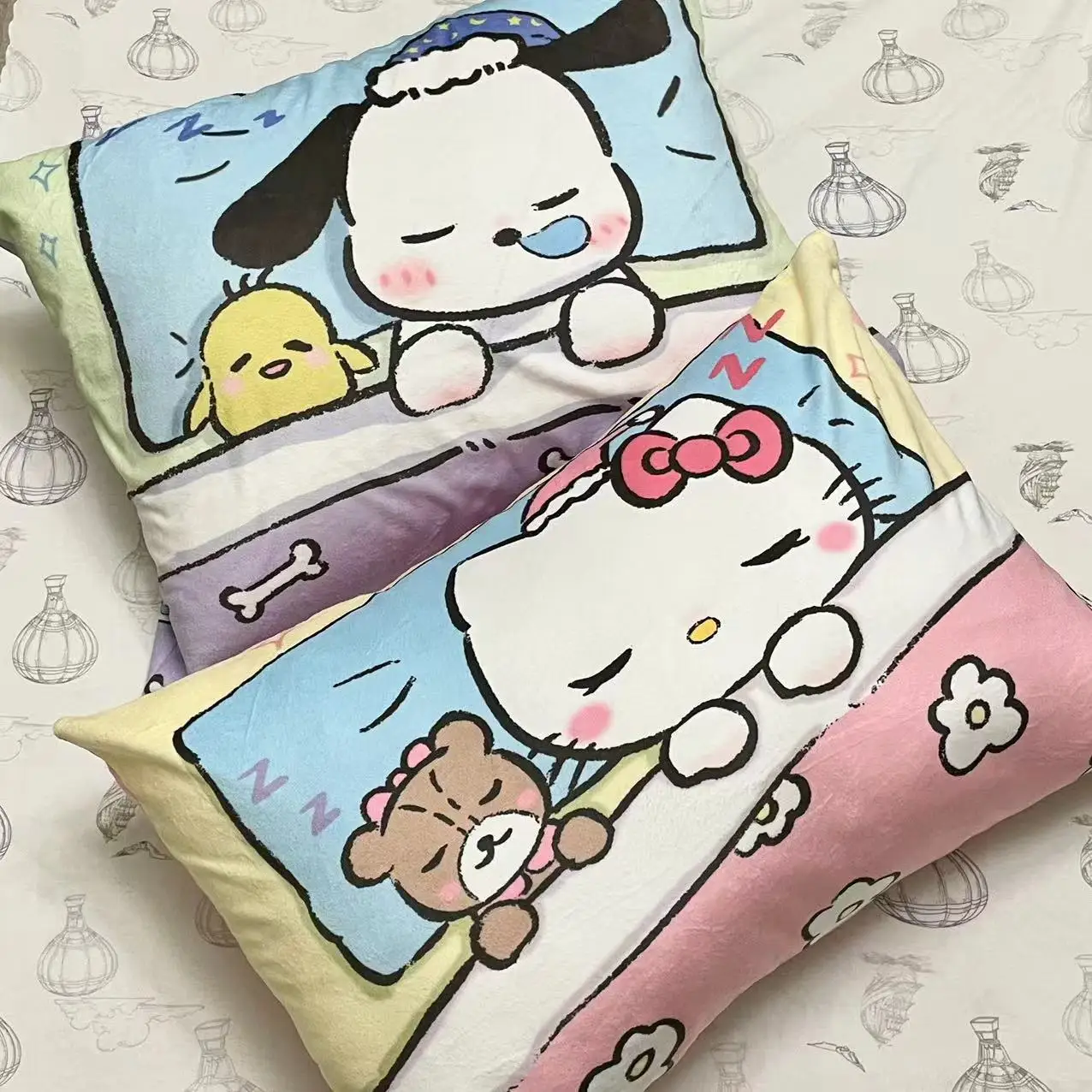 

Sanrio Cartoon Pillowcase Hello Kitty Pochacco Kuromi My Melody Pillow Case Cushion Case Cover Sofa Bed Home Decor Girl Gifts