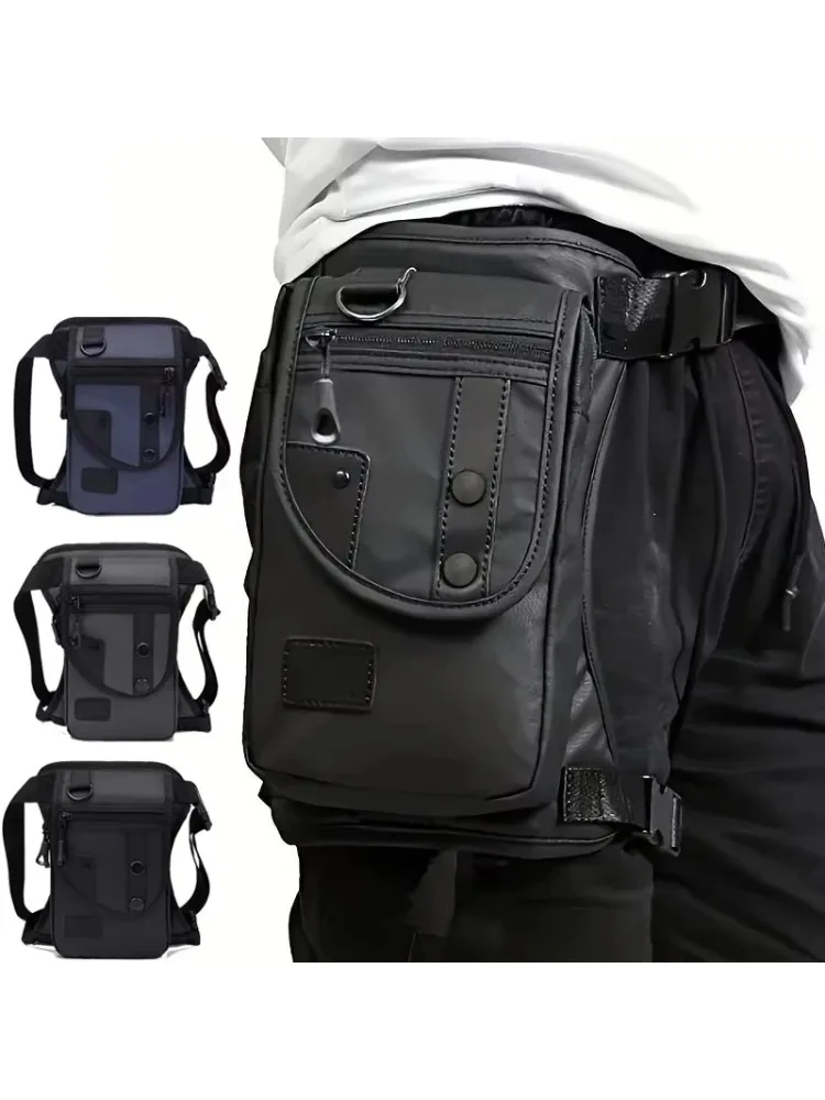 Kletter-Hüfttasche für Herren, Outdoor-Reise-Sporttasche, Motorrad-Beintasche, tragbare Oberschenkeltasche für Handy und Freizeit