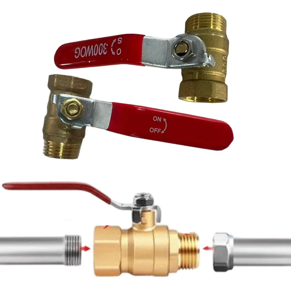 Brass Full Port Ball Valve with Red Handle for Reliable Service in Residential Commercial and Light Industrial Settings