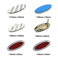 1pcs Car Front Head Hood Bonnet Logo Rear Trunk Badge Sticker For Mondeo Focus Fusion MK2 MK4 F150 F250 Dark Blue Emblem Styling