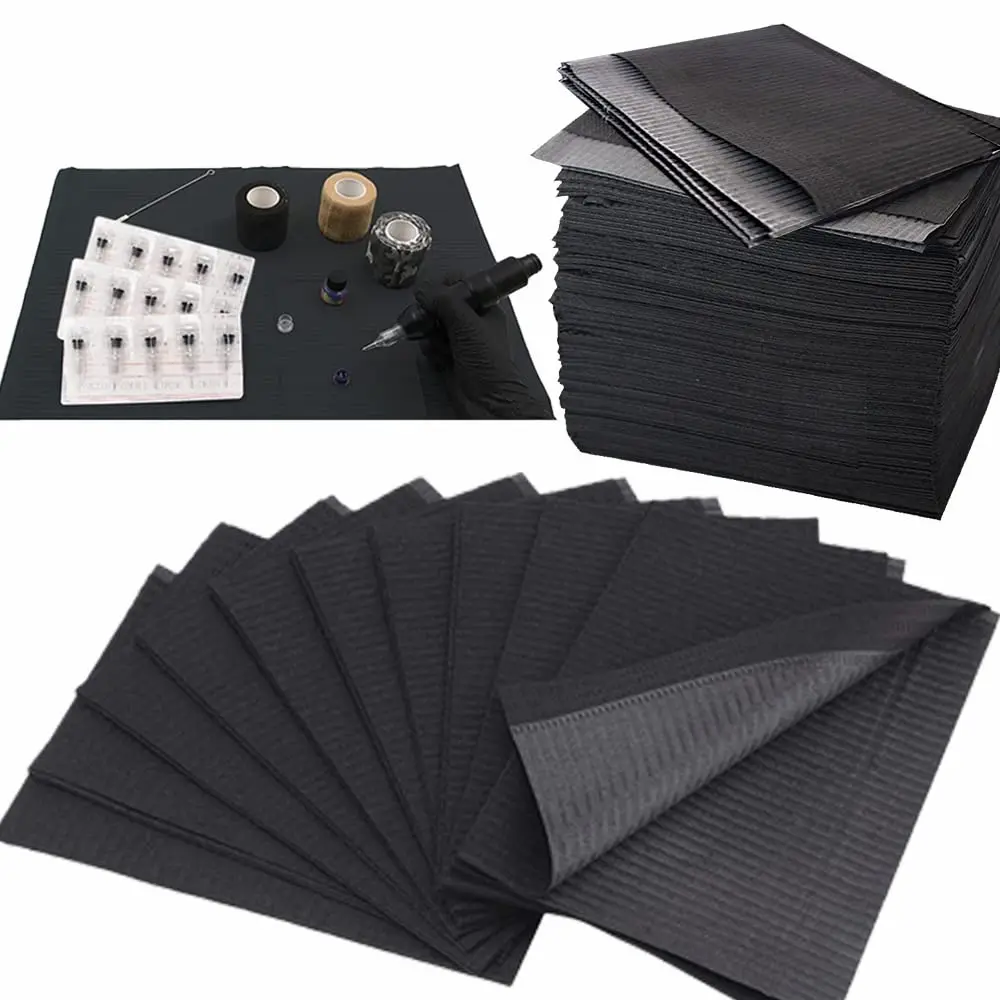 

250/125/10pcs Disposable Tattoo Clean Pad Tattoo Bibs Table Covers Clean Pad Patient Dental Napkins Tattoo Accessories