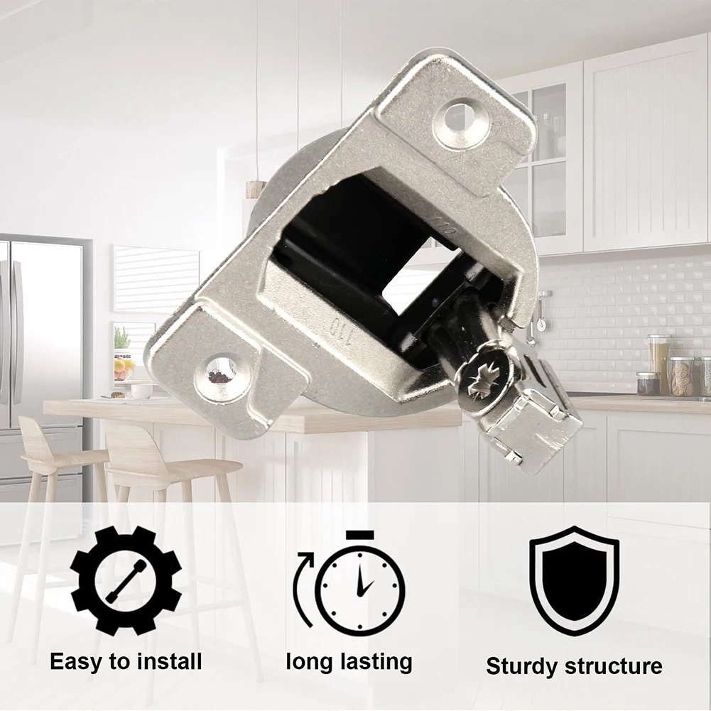 Adjustable Cabinet Hinges Replacement Hinges Cabinet Renovation 11*10*6cm Easy Install Cabinet Hinges Cabinet Hardware