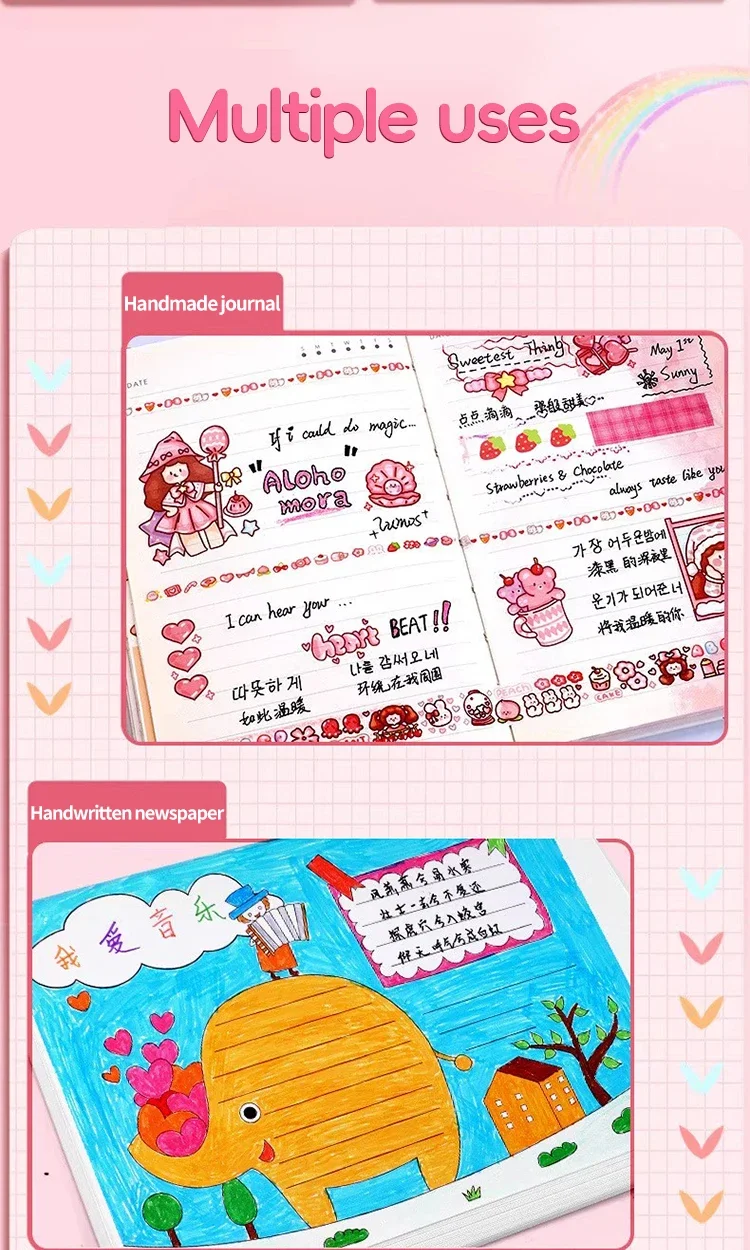 8/12/18/24/36/48 Farben Flash Stifte/Einziehbare Glitter Gel Stifte Handschrift Stifte für Schreiben Notizen Kunst Färbung Zeichnung DIY – Detail 9