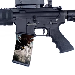 ZOHAN-pegatinas de vinilo impermeables para pistola de caza, accesorios militares de camuflaje, engranaje de Gunskins, para AR-15, Mags