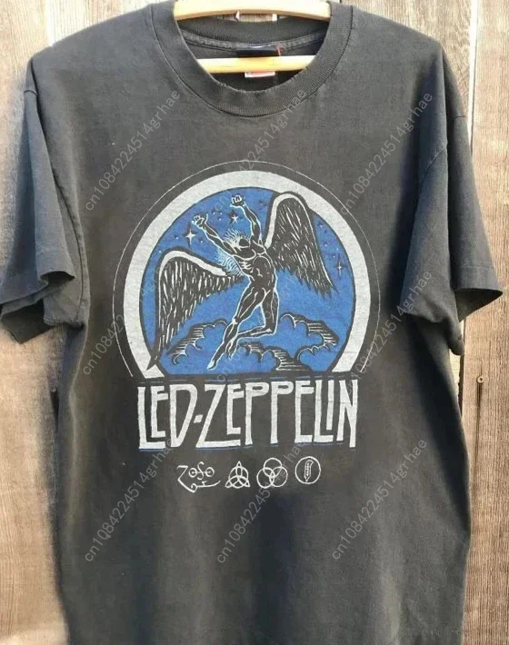 Led Zeppelin Band 1975 Tour Men's T-shirt Casual and Comfortable Spring and Summer New Product Unisex T-shirt
