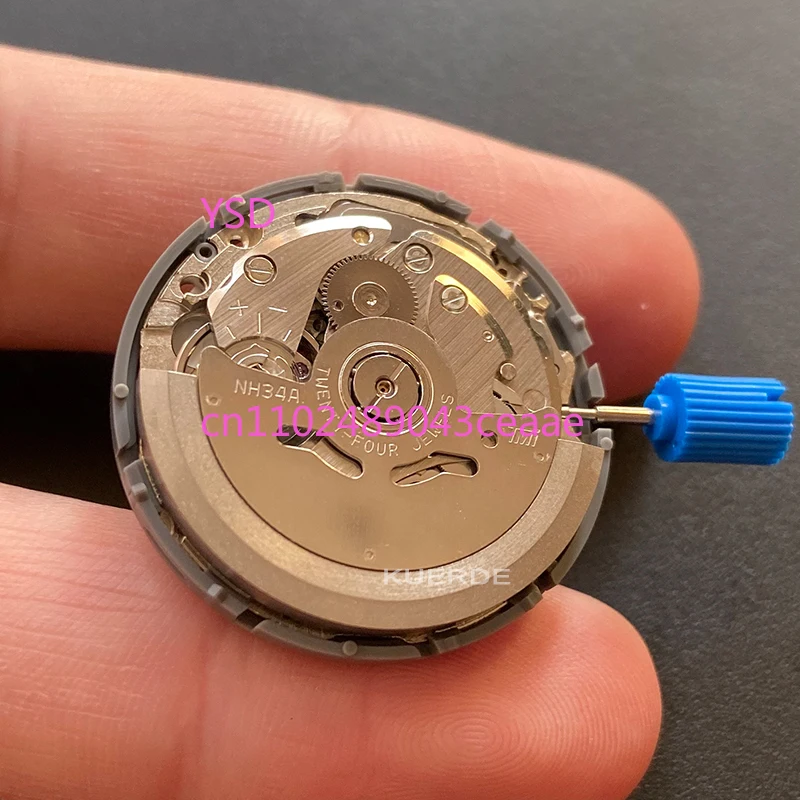 حركة ساعة GMT NH34 مستوردة من اليابان تاريخ ميكانيكي أوتوماتيكي عند الساعة 3 أجزاء إصلاح ساعة ذاتية الملء عالية الدقة #3
