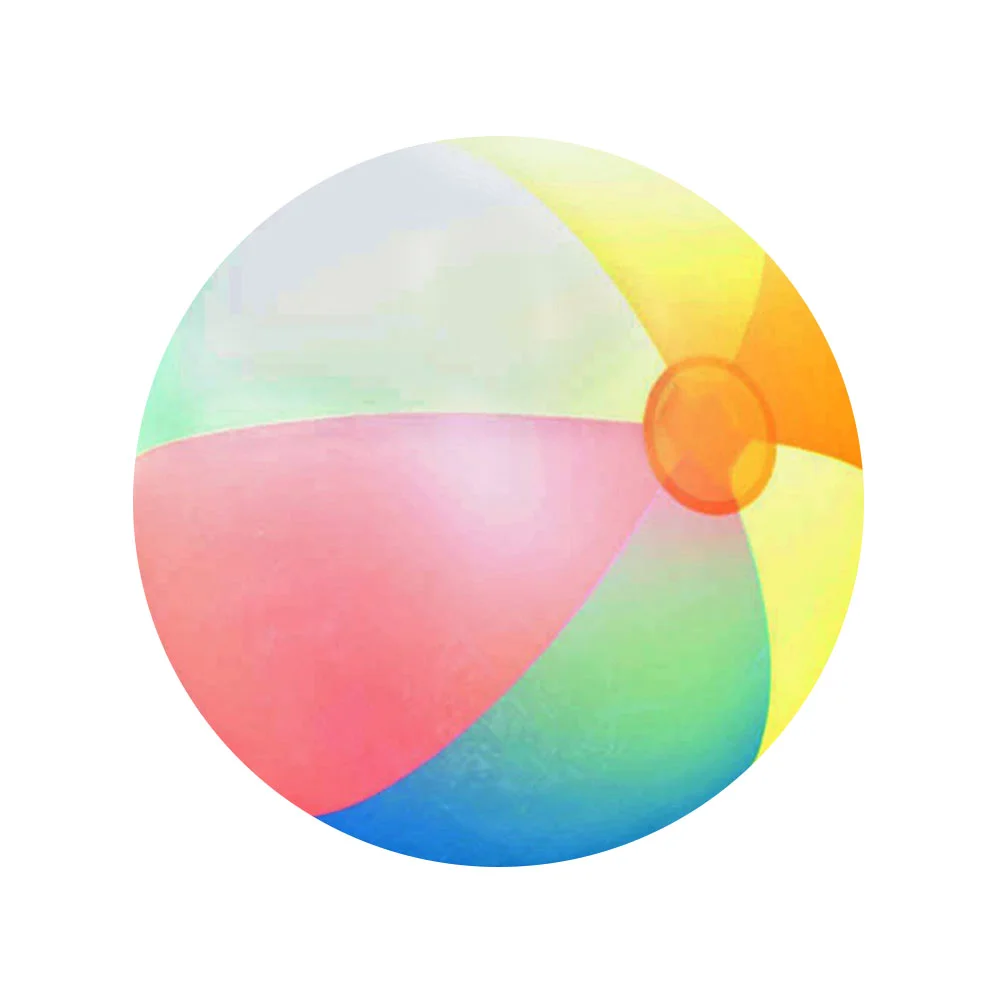 Inflatable Rainbow Beach Ball Summer Funny Water Fun Play Beach Ball Pool Ball Toy for Kids