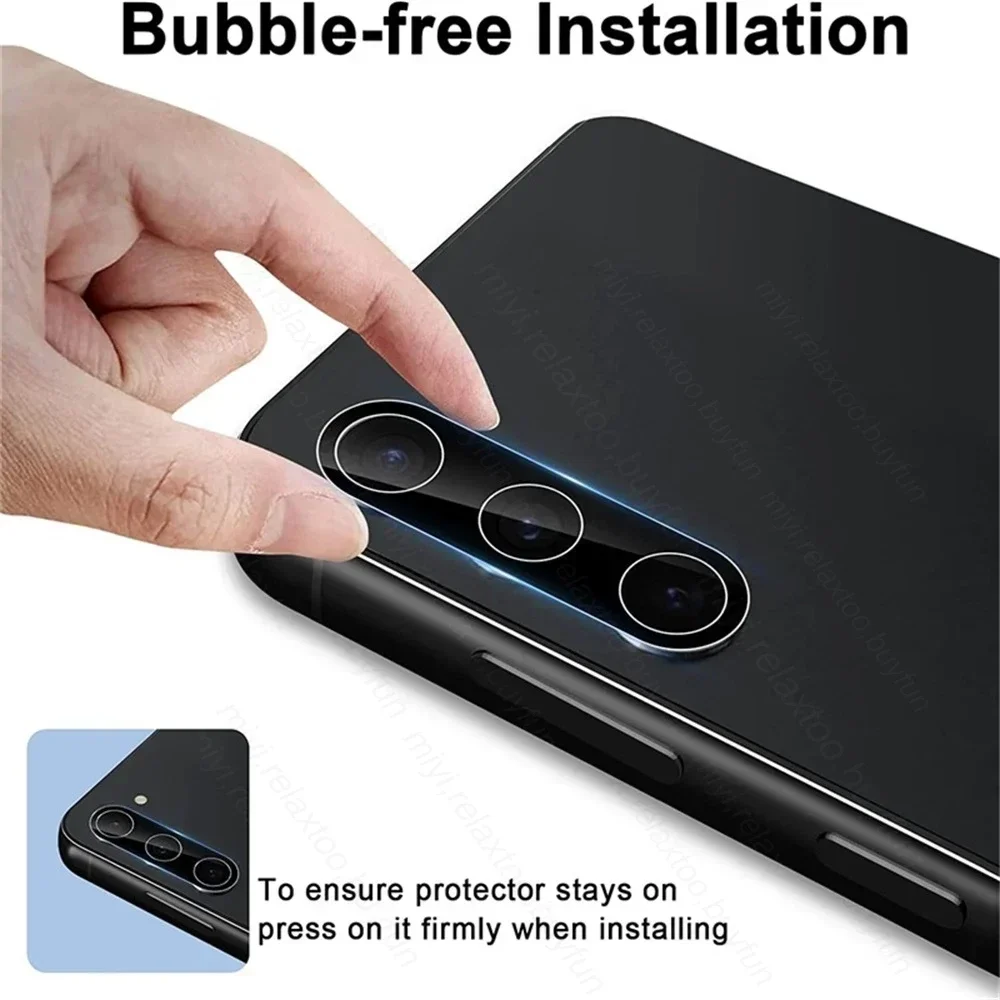 1-5 قطعة الزجاج المقسى حامي الكاميرا لسامسونج S25 الترا S24 FE S23 A15 A35 A55 A14 A24 A34 A54 A16 A17 A56 A36 عدسة الزجاج #4