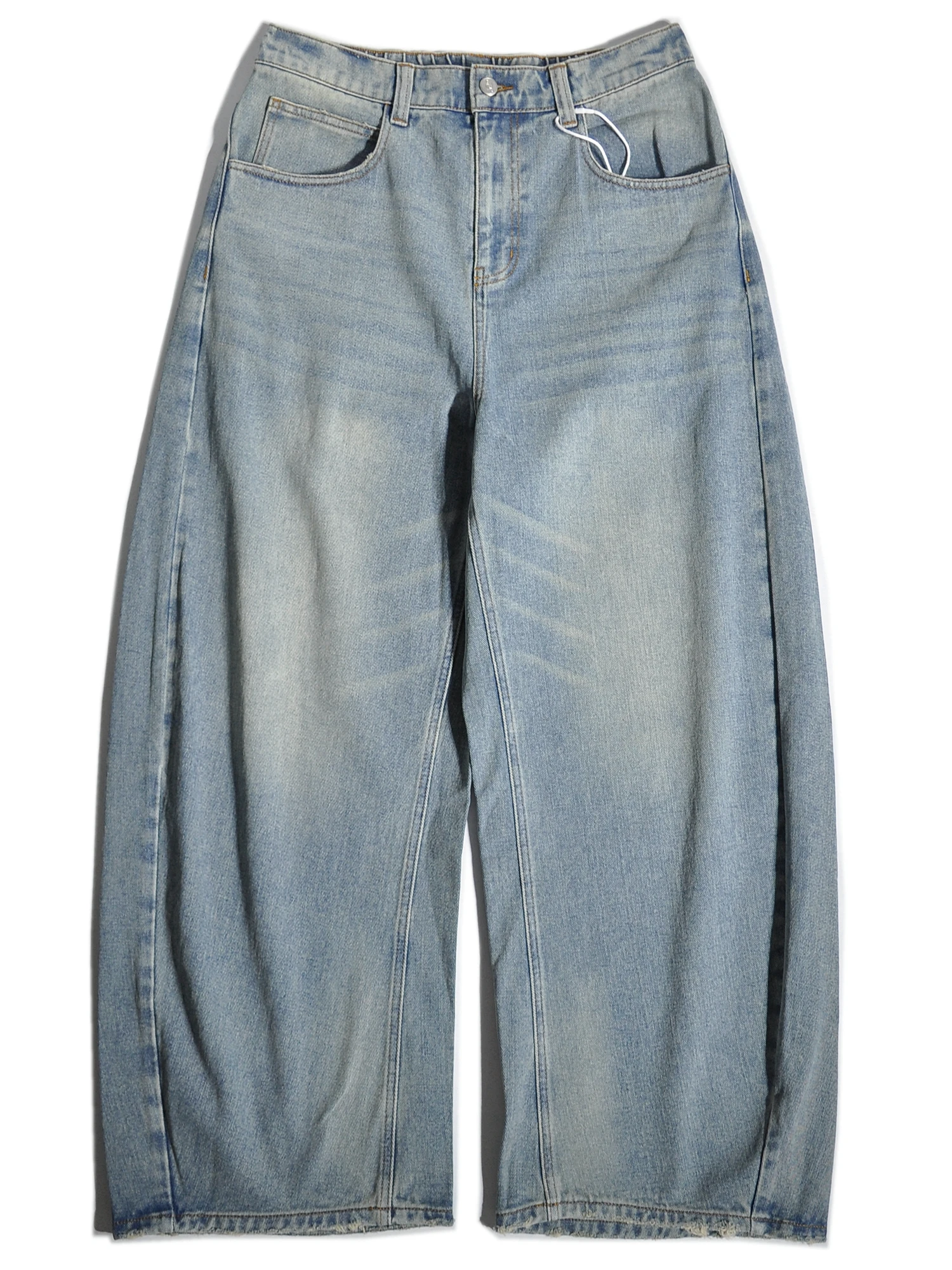 

Американские джинсы прямого кроя в стиле High Street, рабочие, для скейтбординга, в стиле Old Money, прямые брюки