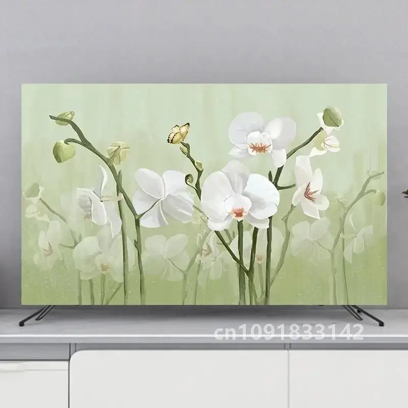 TV Cover Protection Dust Cover Household Hanging LCD TV Dust Cover Cover Cloth 55 65 Inches Universal Decoration Hight Quaily