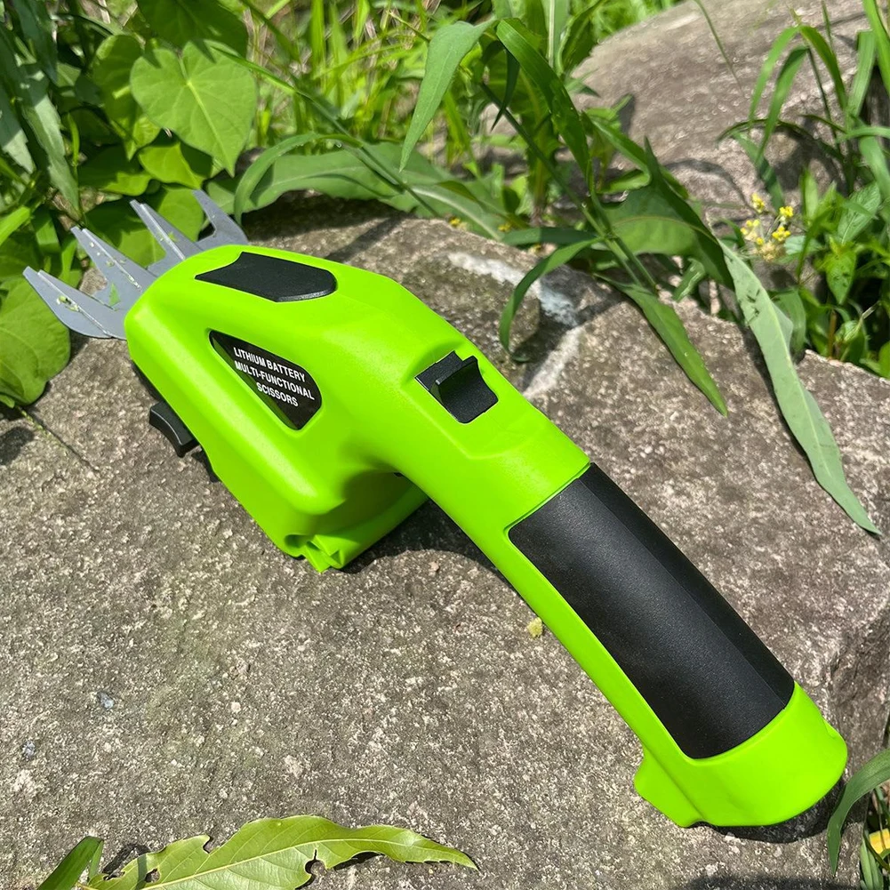 2 in 1 Cordless Grass Shear 2000mAh Battery Electric Grass Cutter 7.2V Electric Grass Trimmer Rechargeable Garden Pruning Shears