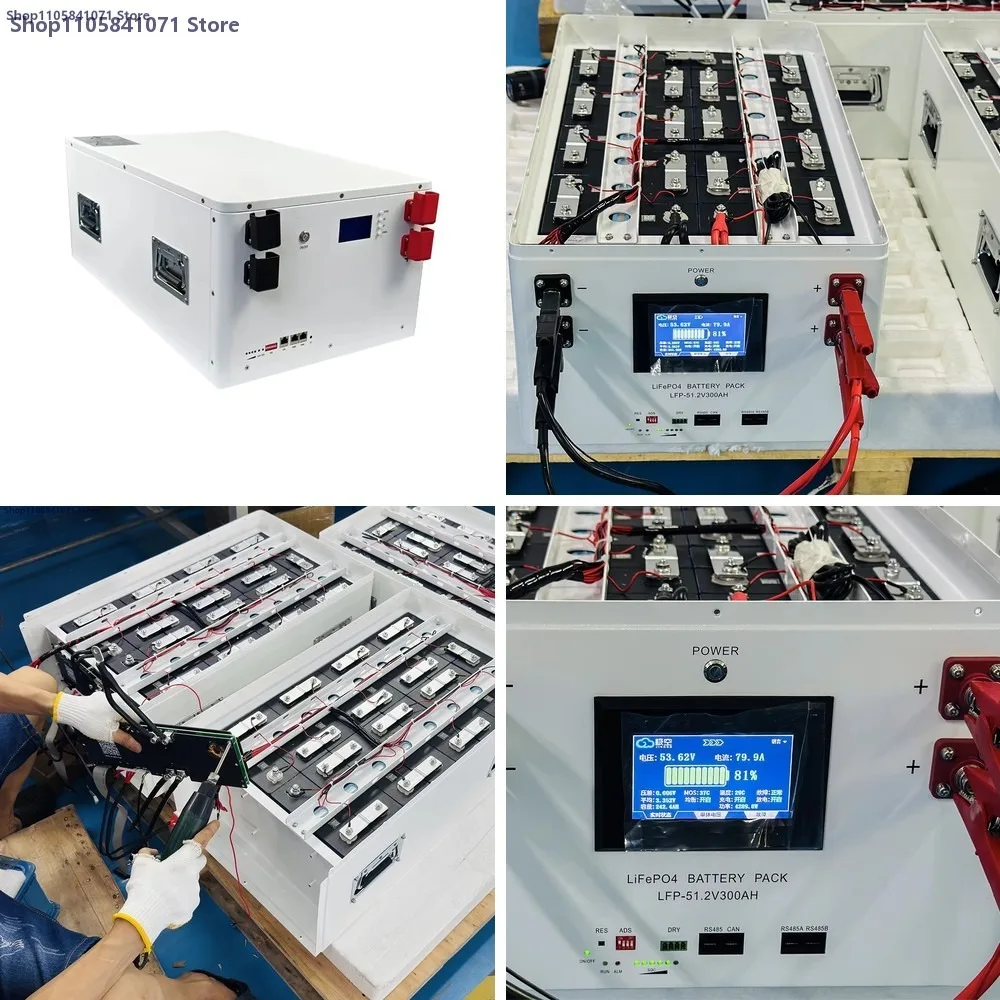 15KW Solar Home Energy Storage System Battery Pack JK BMS 200A EU Stock Long Cycle Life for Off Grid