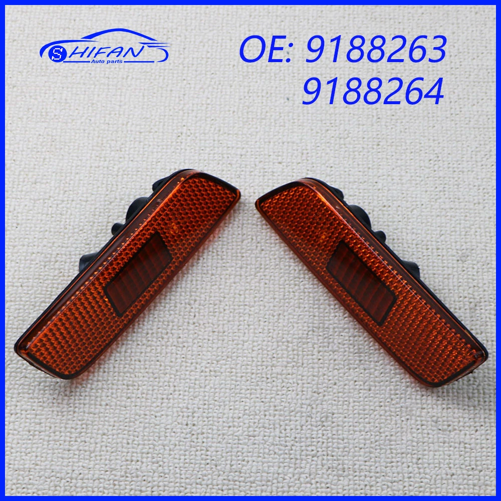 

9188263 9188264 Left & Right Front Marker Turn Signal Indicator Lamp Light Lens Housing For Volvo S80 2002-2006 30744360 307443