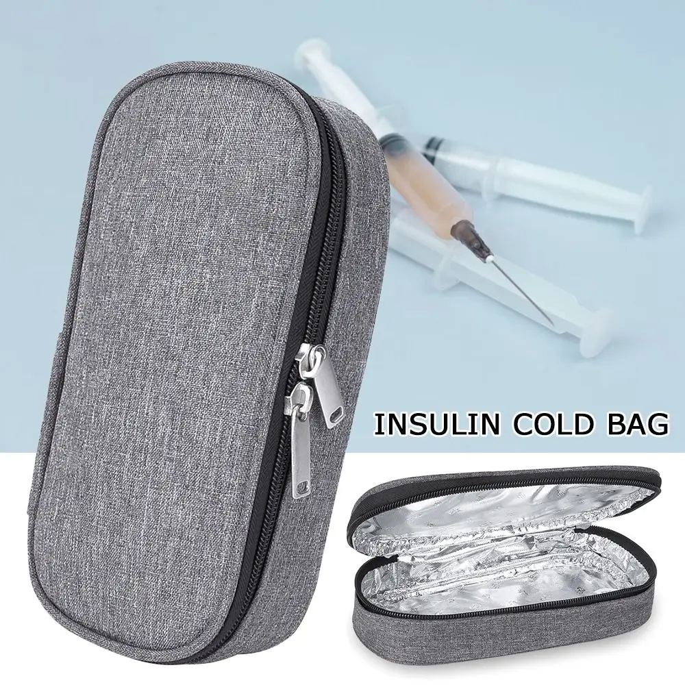 Hot Portable Protector Pill Refrigerated Ice Pack Diabetic Insulin Cooling Bag Medical Insulation Organizer Travel Case with Gel