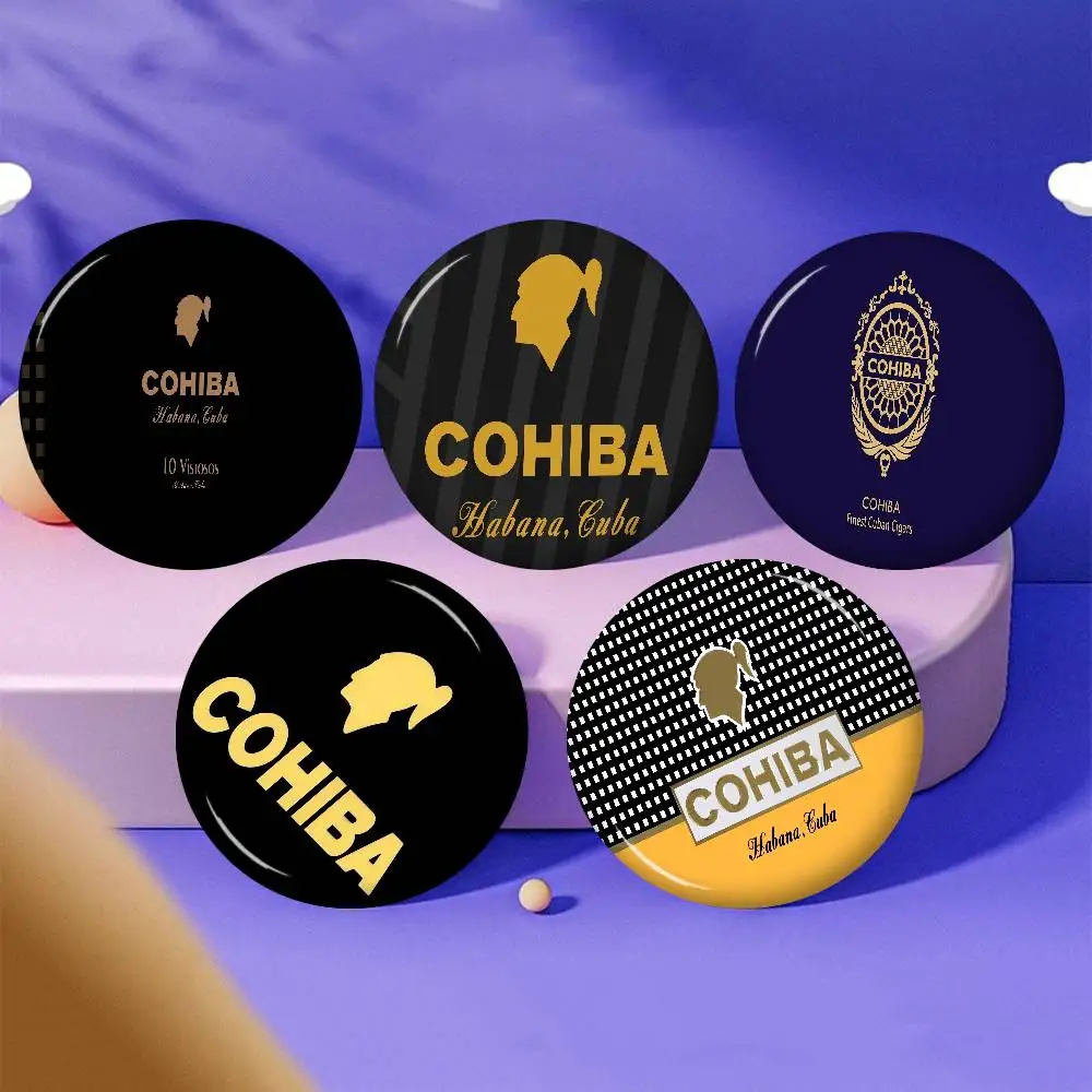 Broche de Metal Personalizado C-Cohibas em Formato de Cigarro, Acessório de Joalheria para Chapéu, Bolsa e Lapela