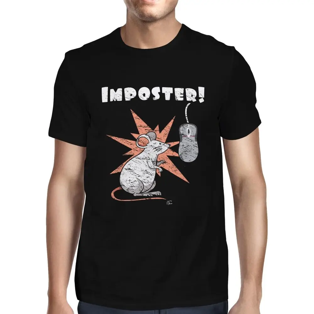 Mens Imposter Mouse Computer T-ShirtUnisex Women's Summer Cotton Luxury Brand Retro Oversized