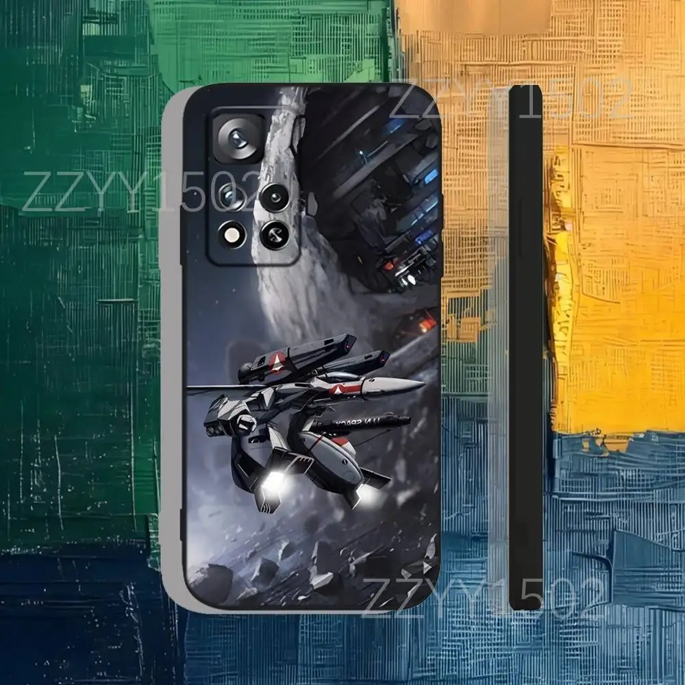 Coque de téléphone r-robotech Macross pour Samsung S25,S24,Ultra,S20,S30,Plus,S22,S23,Ultra,Plus,5G, Silicone noir souple