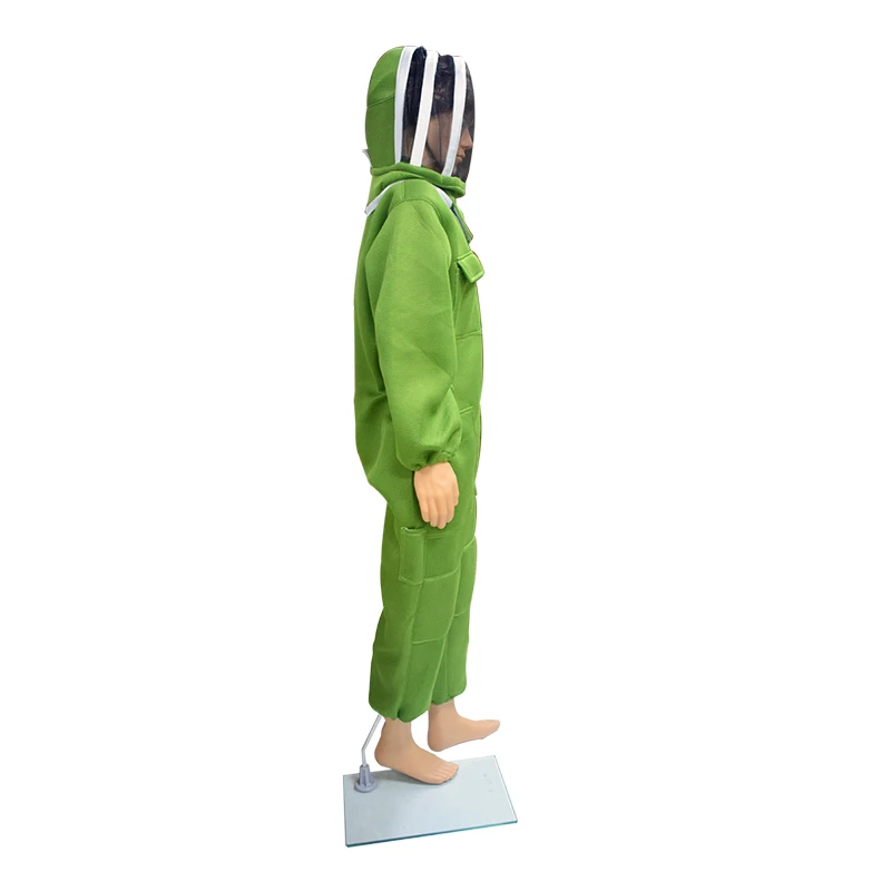 

Ventilated 3-layer Beekeeping Clothing Vented 3D Air Cotton Beekeeper Clothes with Safety Veil Hat All Body Beekeeping Clothes