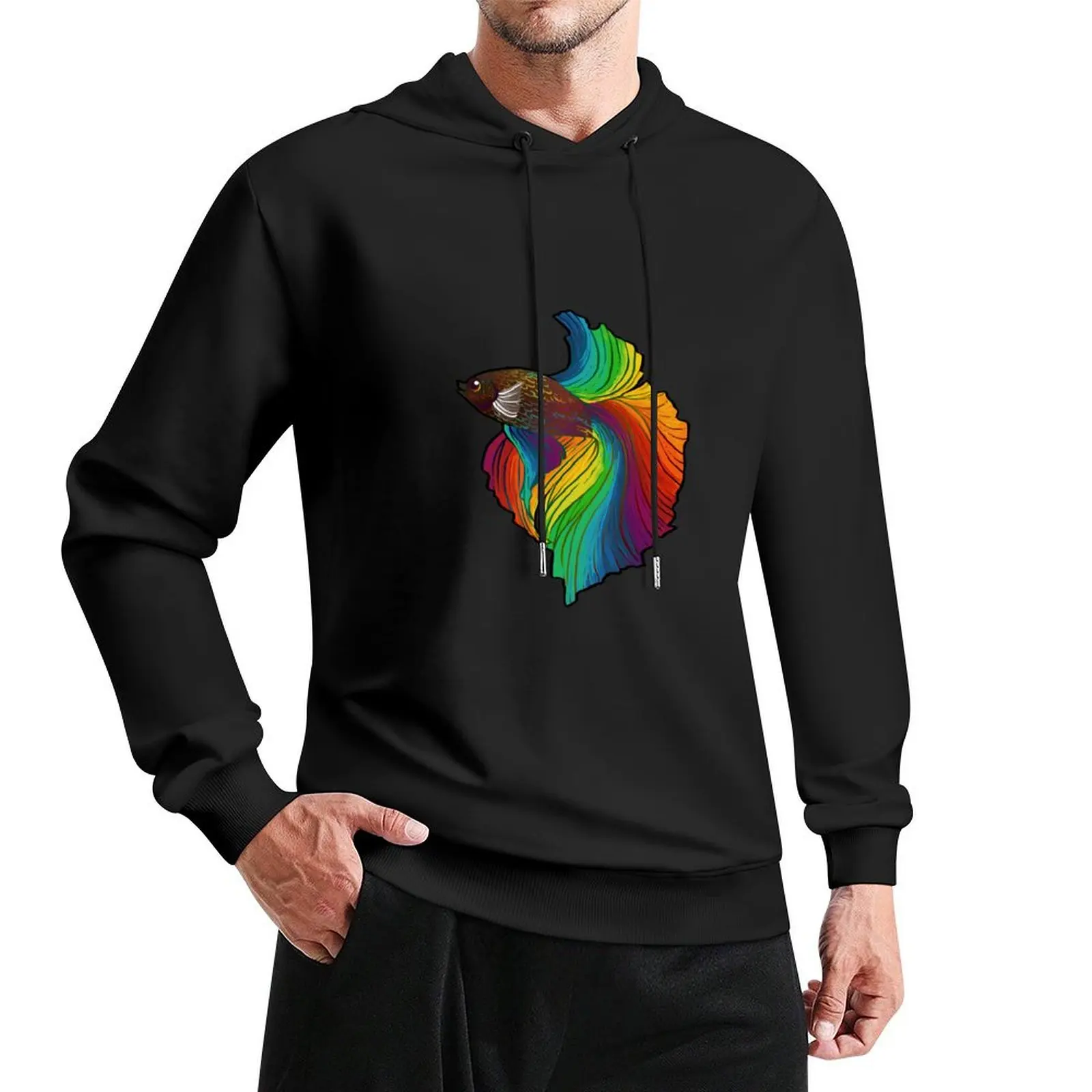 

Pride Betta Fish Pullover Hoodie men's sweat-shirt set men's clothing mens clothes korean clothes hoodie oversize