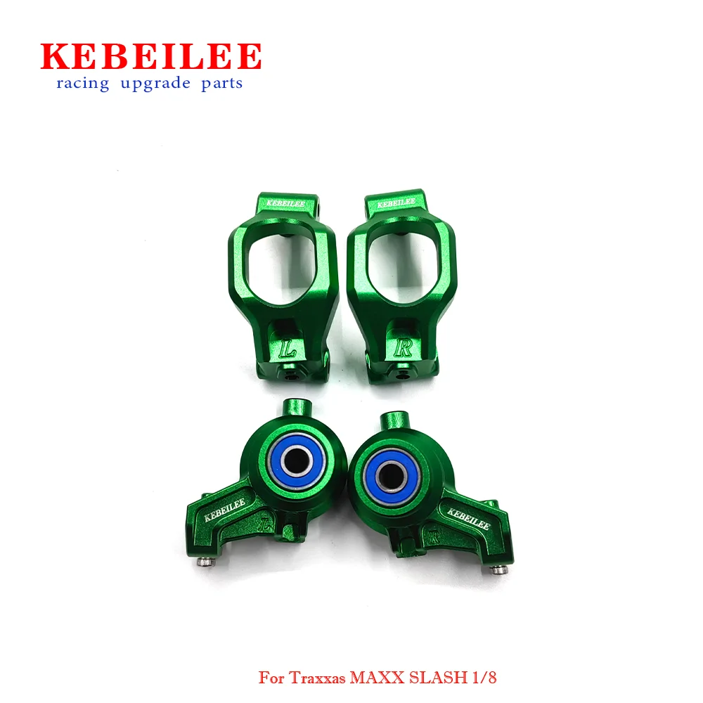 Kebeilee ซีเอ็นซีฮับหน้า Alu7075 + ฮับ C + ฮับด้านหลังชุดสำหรับ Traxxas MAXX Slash 1:8