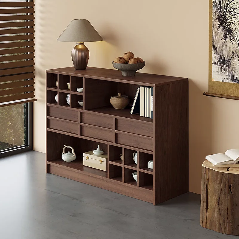 

Chinese solid wood Bogu rack, small tea cabinet, tea set rack, Duobao Pavilion display shelf, simple storage cabinet, low cabine