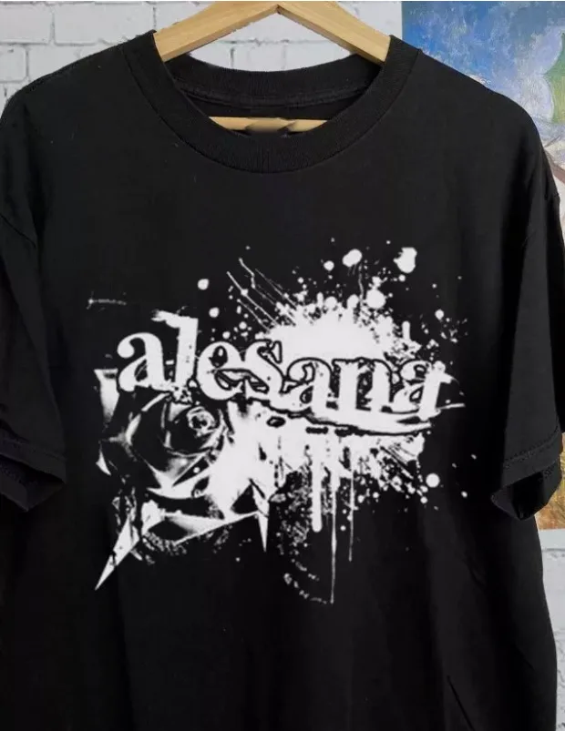 Popular Alesana Black Rose Band Unisize T Shirt For Halloween