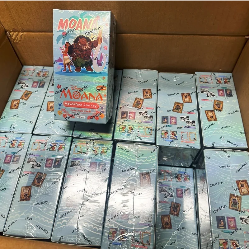 Auf Lager: Original CARDFUN Moana Abenteuer-Sammelkarten-Box-Set – Seltene Anime-Cartoon-Kollektion als Geschenk für Fans und Spielzeugliebhaber