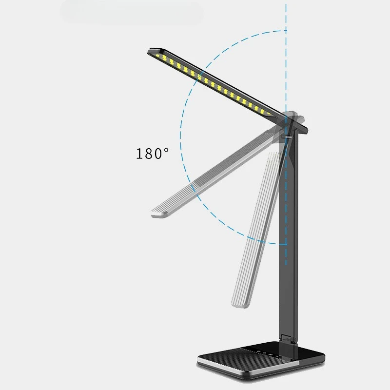 Learn Reading Desk Lamp Modern Minimalist Table Lamps Flicker Free Fold Tricolor Lighting Light Baking Paint Rechargeable Lights
