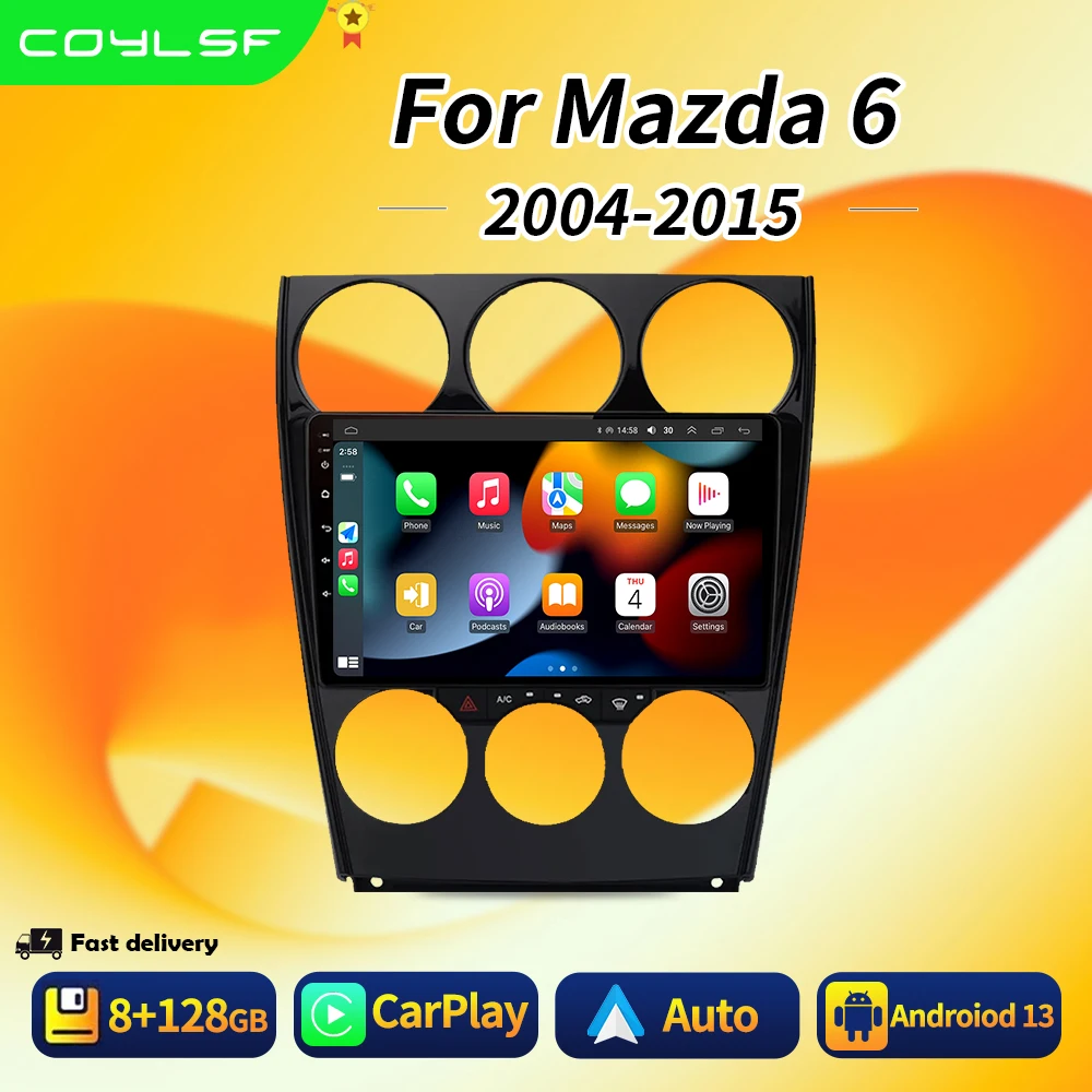 

Dsp 4G 8 Core Android 2 din Auto Radio for Mazda 6 2004-2015 Carplay Car Multimedia 2din dvd autoradio GPS Vidio Player