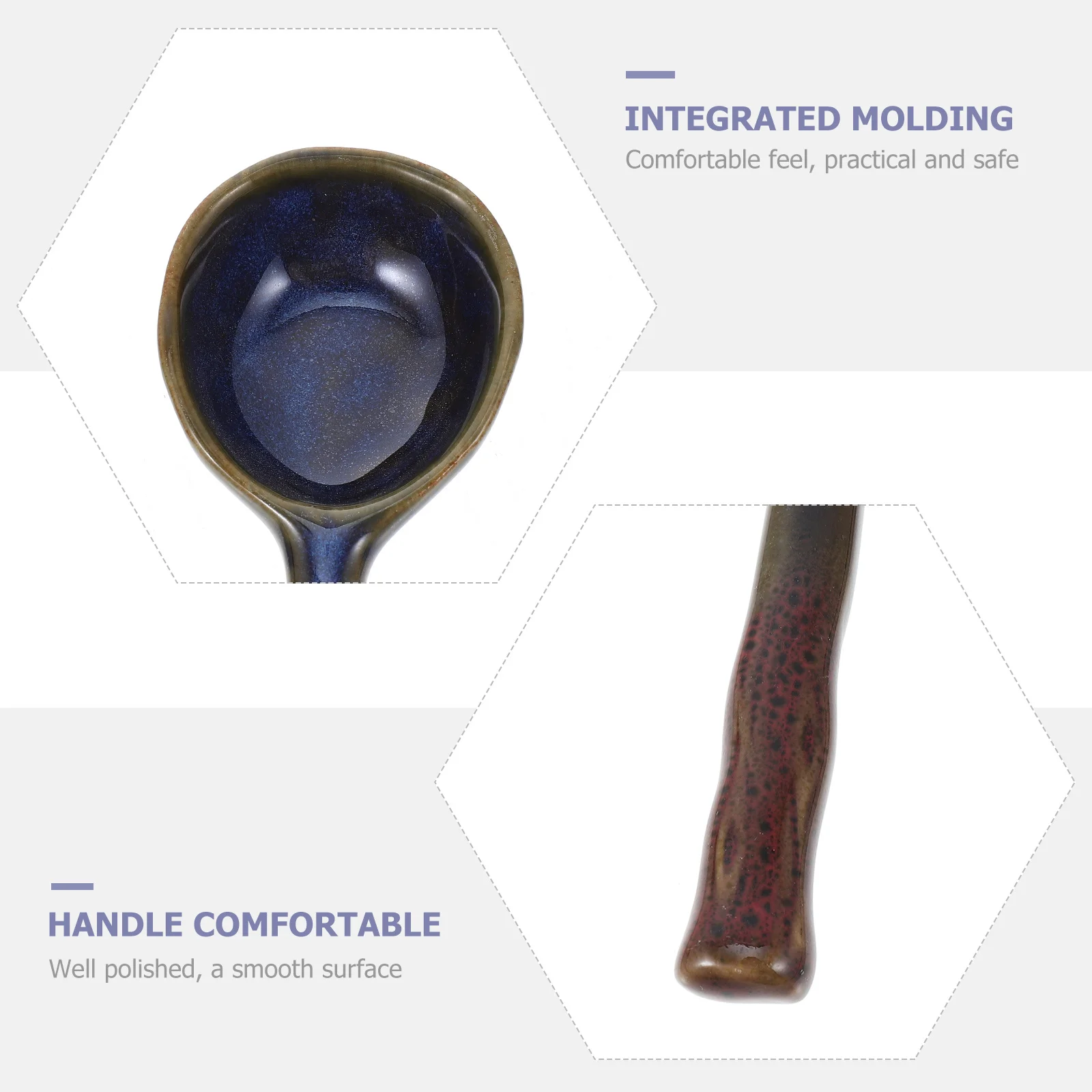 النمط الياباني ملعقة شوربة السيراميك المنزلية مطعم عصيدة الحلوى ملاعق الطعام ملعقة السيراميك ملاعق القهوة