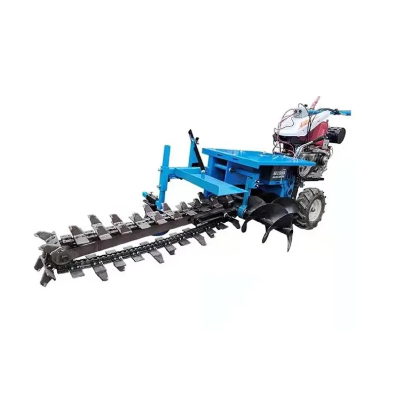 Professional and Efficient Trenching Machine Farm Trencher with Chain Saw Ditching Trenching Machine Mini Trencher Machine
