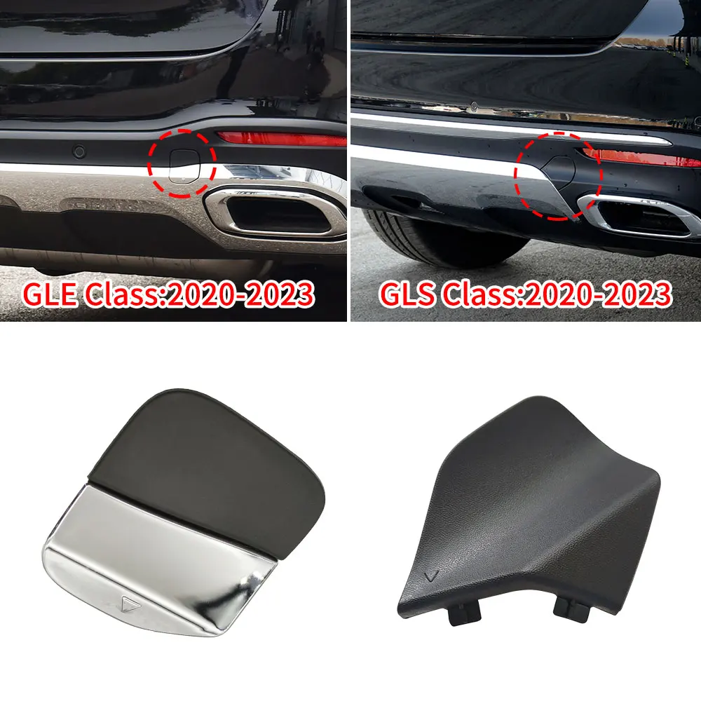 For Mercedes W167 Car Rear Bumper Tow Hook Cover Cap Black For Mercedes Benz GLE GLS Class GLE300 GLS350 GLE400 GLS450 GLS550