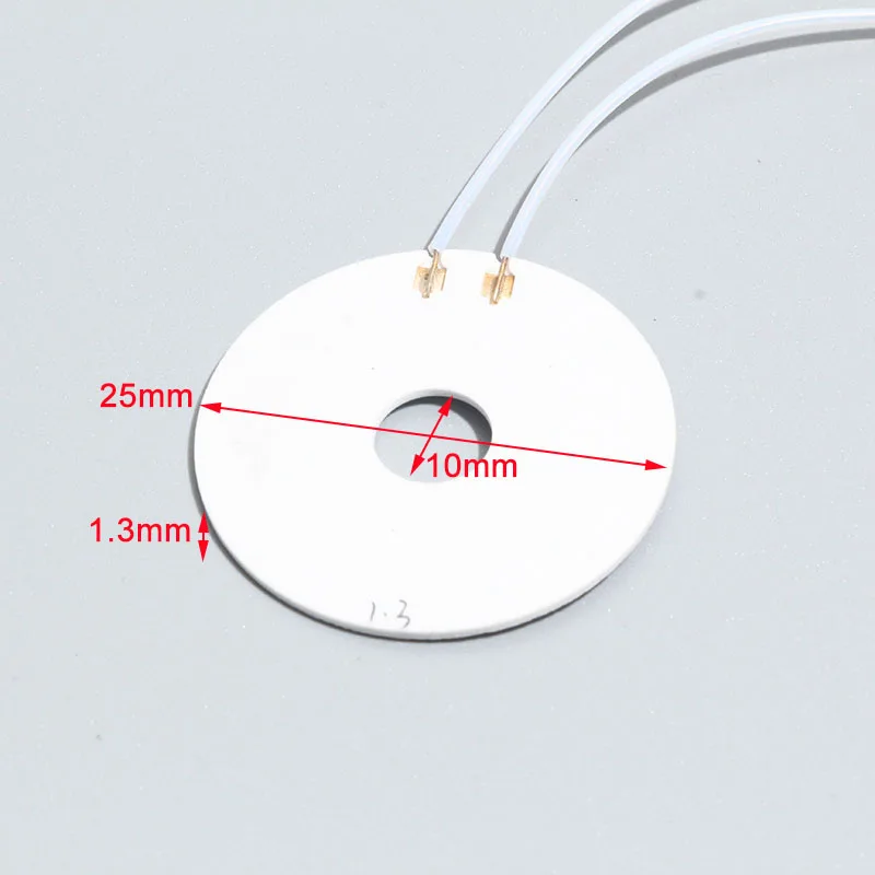 

LUJINXUN High-temperature Ceramic Heating Element, Alumina Ceramic Heating Ring, OD 25MM ID 10MM for Beauty Equipment 5V12v24v