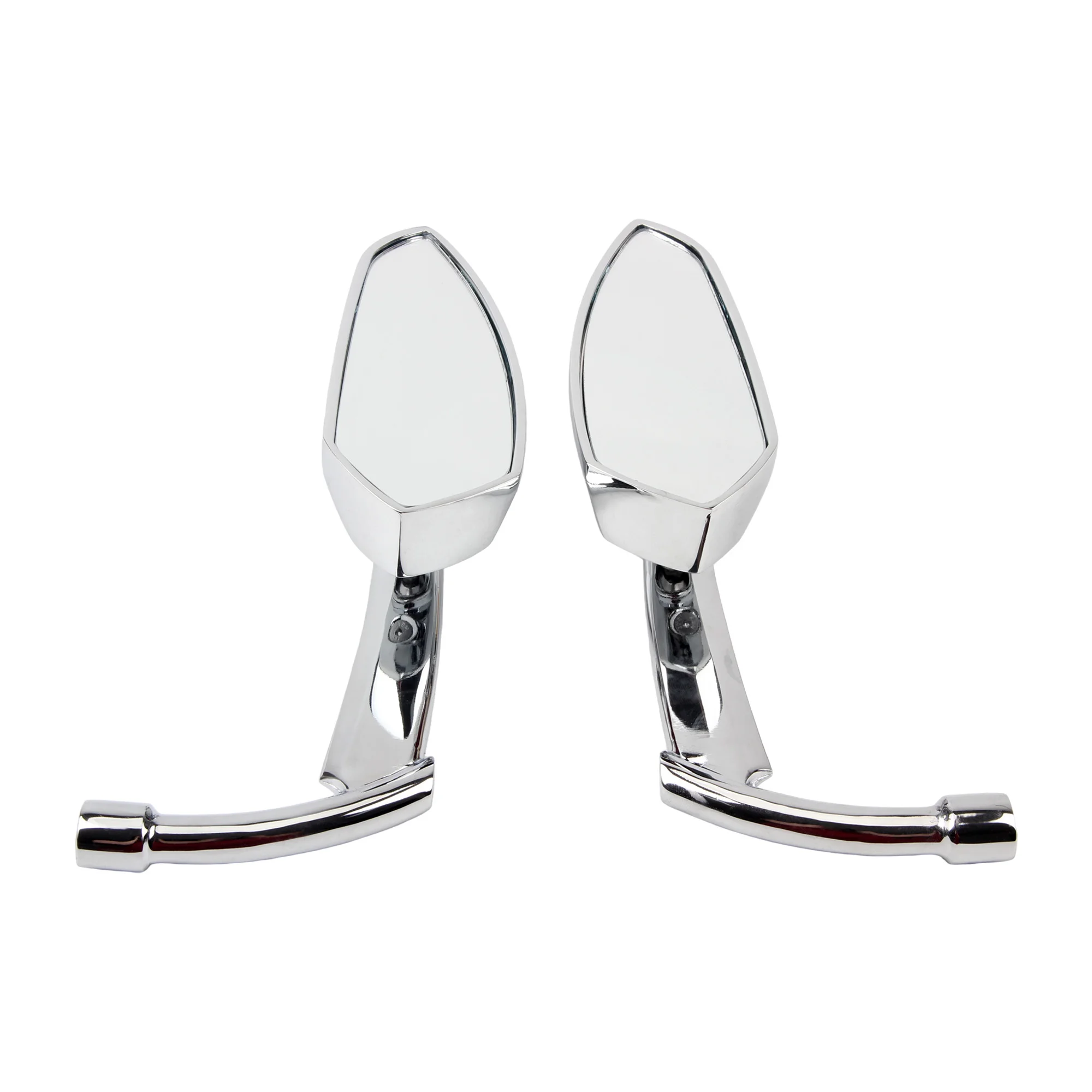 For Chopper Cruiser Custom Touring Motorcycle Scooter M8 M10 Rear View Mirror Black Chrome Side Mirror Universal Modified Parts view 2