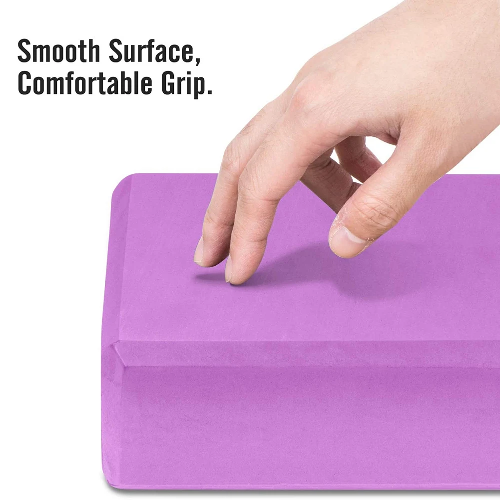 Новые блоки для йоги, 2 упаковки, 23X15X7,6 см, блоки для йоги из пены EVA высокой плотности, экологически чистые и легкие, черные