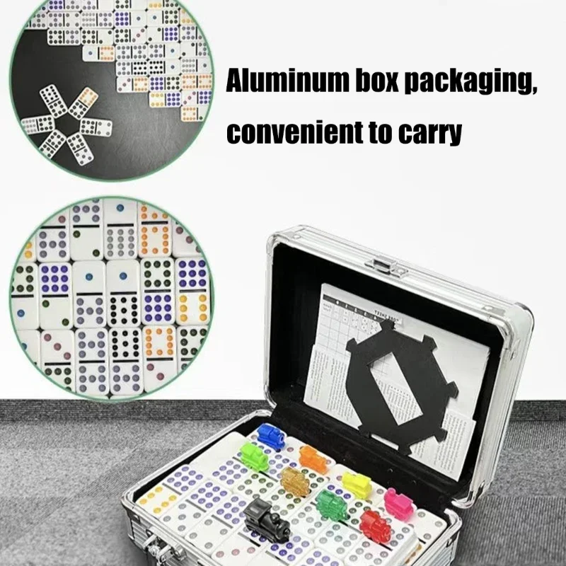 Colorful Nontoxic Dominoes Tile Creative Stacking Toy for Toddlers Brains Development and Motor Skills Training 15UB
