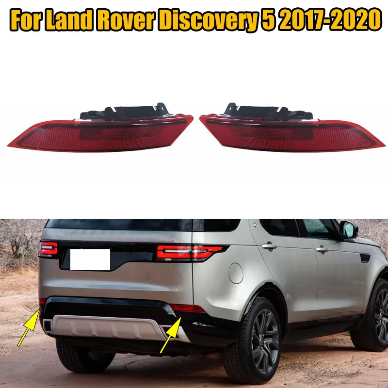 LED Car Rear Bumper Light Taillights Assembly Reflector Lamp For Land Rover Discovery 5 2017-2020 Accessories LR082084 LR082083