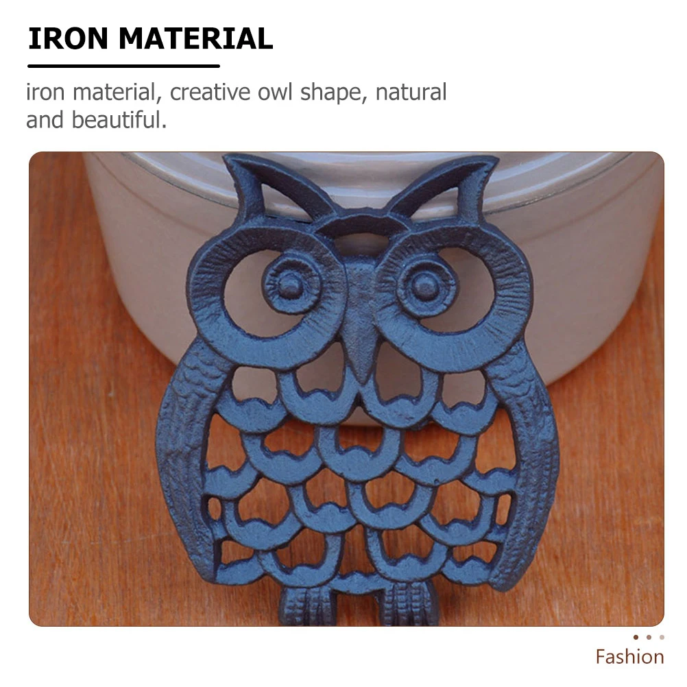 

Heat Resistant Owl Shape Tableware Mat Waterproof Placemat Home Heat-Insulated Coaster Tableware Mat Decor Cup Placemat Desktop