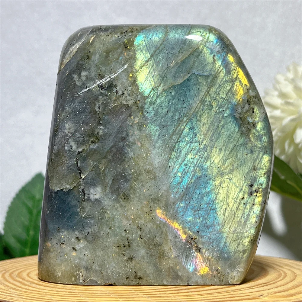 

Crystal Natural Labradorite Free Form Stone Quartz Gemstones Specimen Mineral Carving Spiritual Reiki Home Decoration Energy