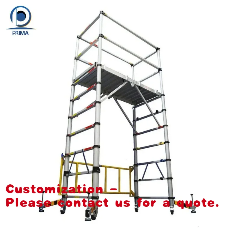 

Customize.Prima Modern Portable Triple Foldable Aluminium Ladder Domestic Retractable Stairs Household Climb Apartments