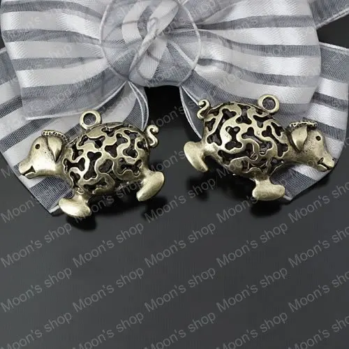 Wholesale 33*21mm Antique Bronze Sheep Alloy Hollow Charms Pendants Diy Jewelry Findings Accessories 6 pieces (JM1166)