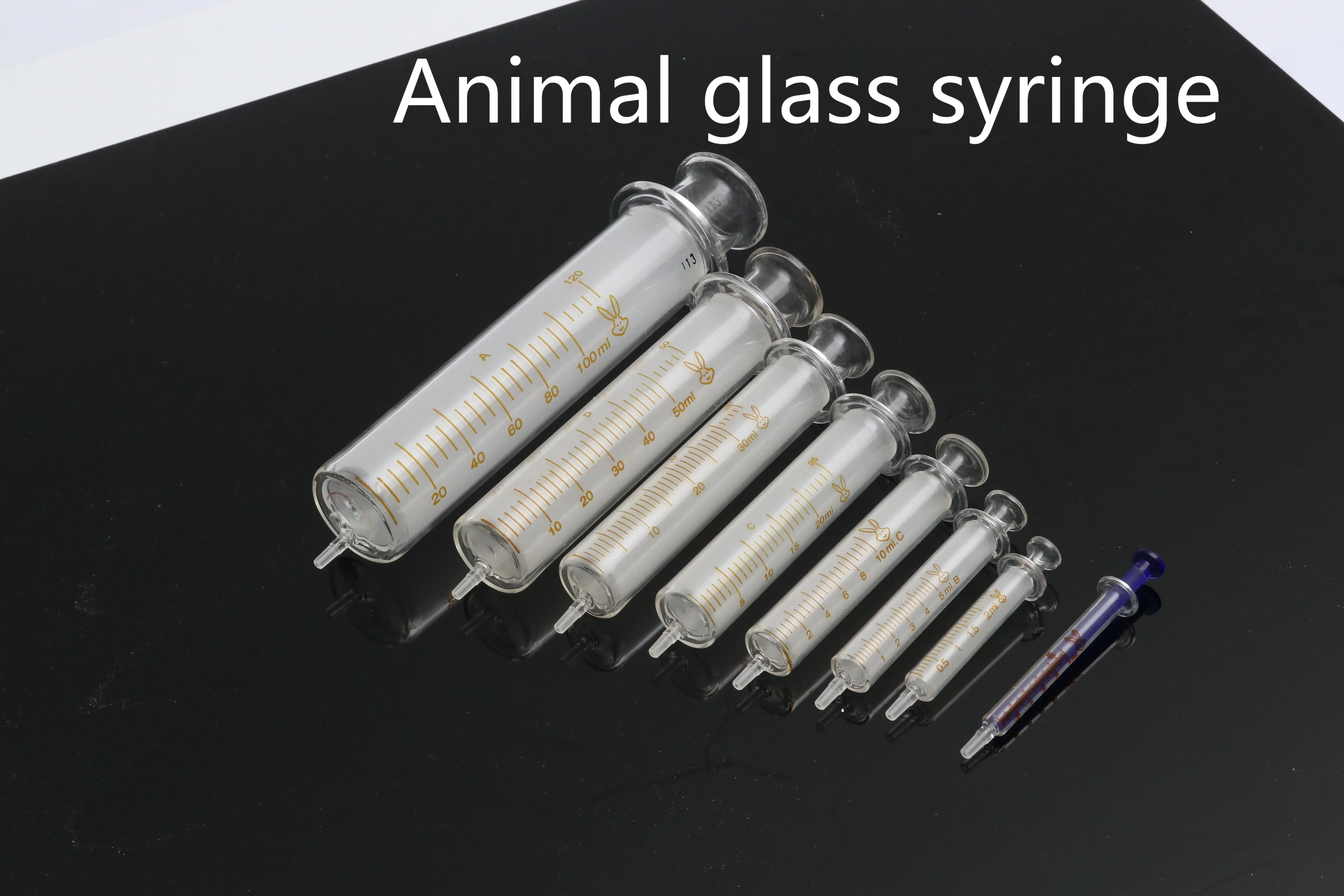 Multiple specifications of animal glass syringes, drug feeders, insemination injections, sampling syringes